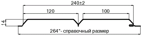 Фото: Софит Lбрус-15х240 (VikingMP-01-8017-0.45) в Хотьково