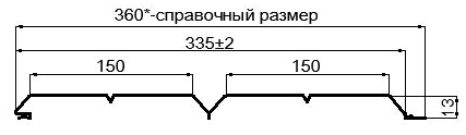 Фото: Сайдинг Lбрус-XL-Н-14х335 (ECOSTEEL_T-12-Золотой Орех-0.45) в Хотьково