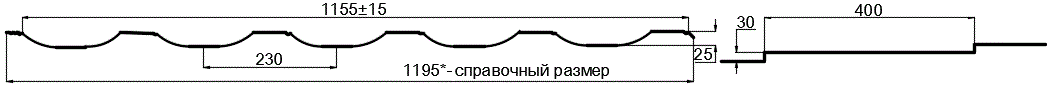 Металлочерепица МП Трамонтана-ML (PURMAN-20-9010-0.5) в Хотьково