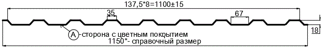 Фото: Профнастил МП20 х 1100 - A (ПЭ-01-7004-0.4±0.08мм) в Хотьково