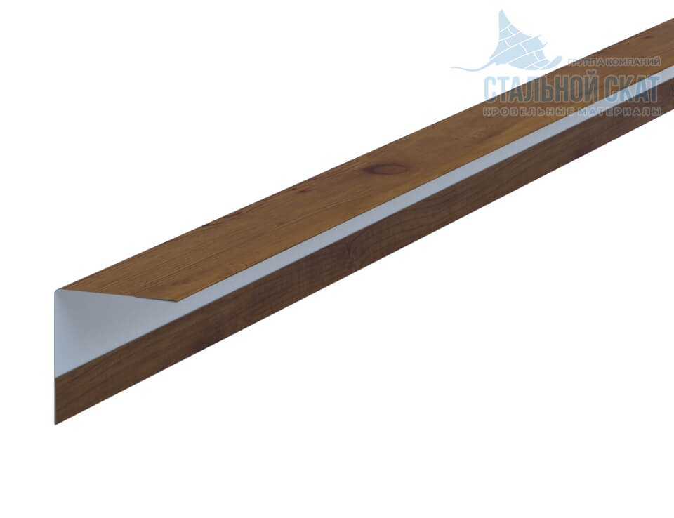 Фото: Планка угла наружного 30х30х3000 (ECOSTEEL_T-12-Дуб-0.45) в Хотьково