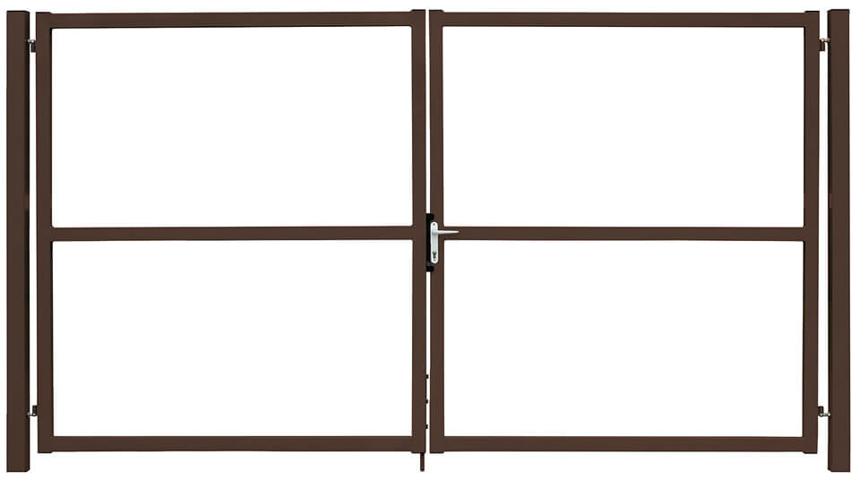 Ворота Colority цинк с замком 2,0х4,0 RR 32